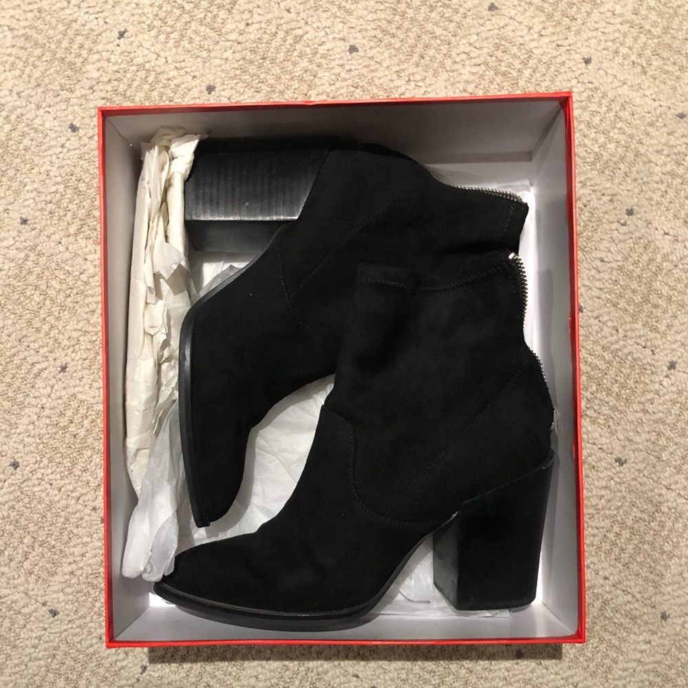 The Wishbone Suede Booties NWT